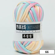 1pc 100g Thick Yarn Soft Colored Cloth Yarn for Hand Knitting Woven Bag Carpet DIY Hand-knitted Material