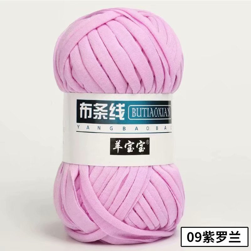 1pc 100g Thick Yarn Soft Colored Cloth Yarn for Hand Knitting Woven Bag Carpet DIY Hand-knitted Material