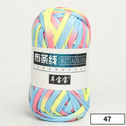 1pc 100g Thick Yarn Soft Colored Cloth Yarn for Hand Knitting Woven Bag Carpet DIY Hand-knitted Material