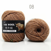 5pcs Yak Wool Yarn for Knitting Fine Worsted Blended Crochet Yarn Knitting Sweater Scarf Chunky Yarn