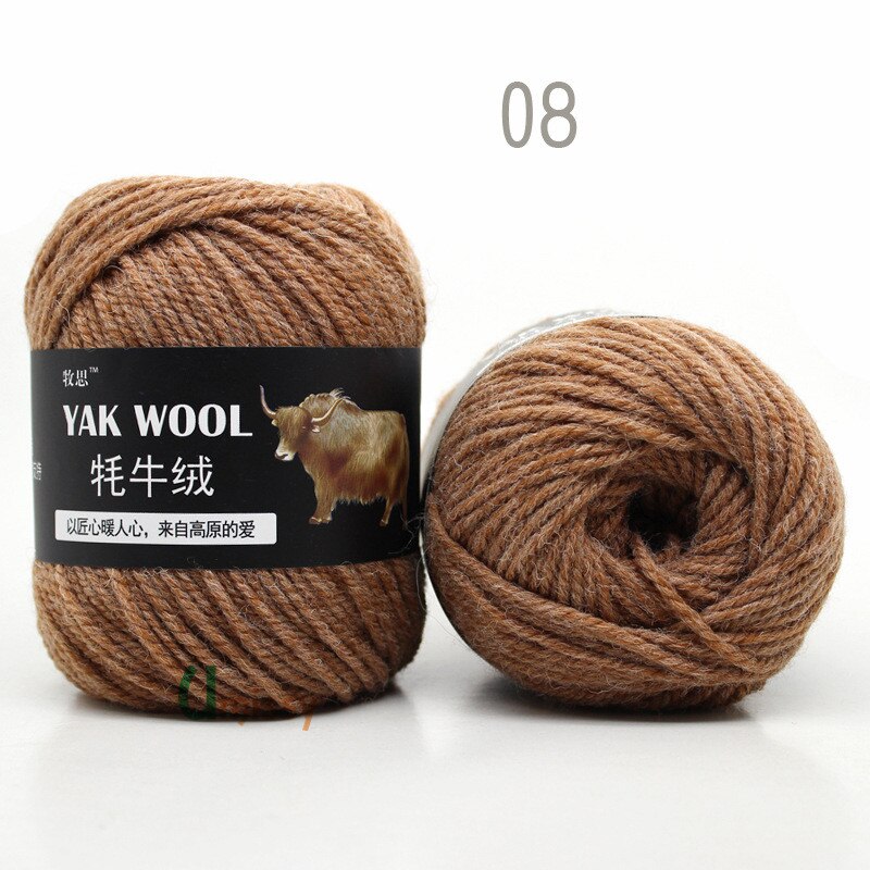 5pcs Yak Wool Yarn for Knitting Fine Worsted Blended Crochet Yarn Knitting Sweater Scarf Chunky Yarn