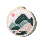 Punch Needle Embroidery Kit with Yarn for Beginners Easy Embroidery DIY Needlework Wool Work Home Decor Custom Embroidery
