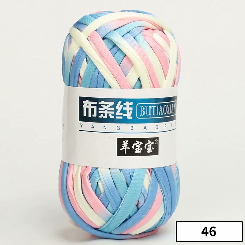 1pc 100g Thick Yarn Soft Colored Cloth Yarn for Hand Knitting Woven Bag Carpet DIY Hand-knitted Material
