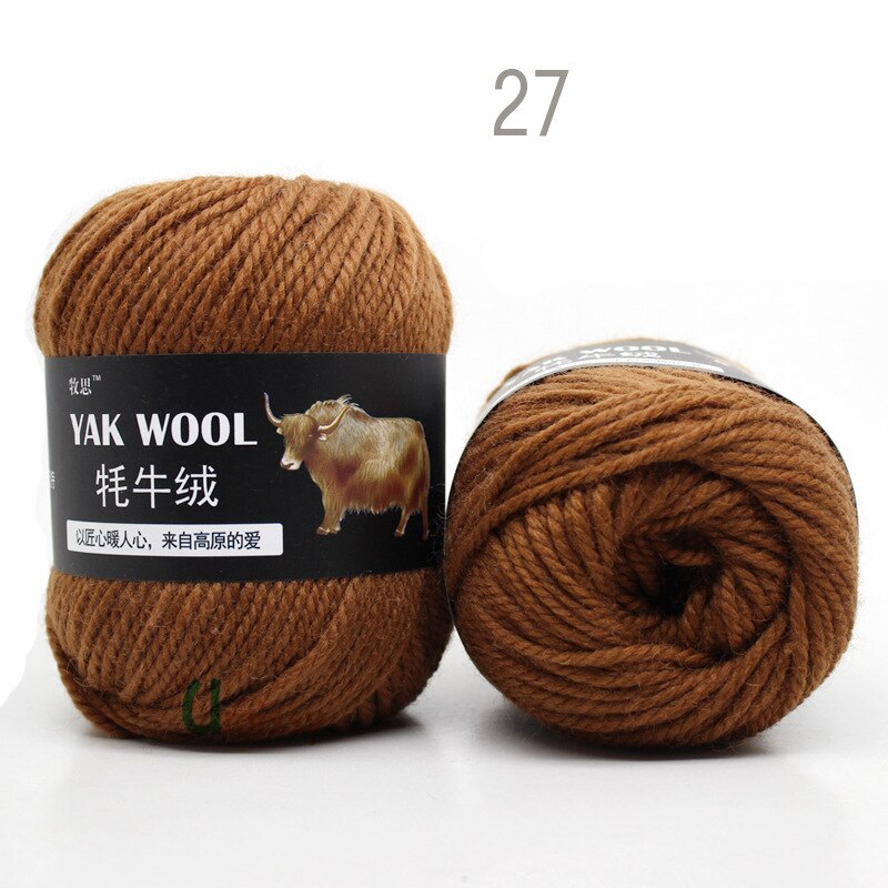 5pcs Yak Wool Yarn for Knitting Fine Worsted Blended Crochet Yarn Knitting Sweater Scarf Chunky Yarn
