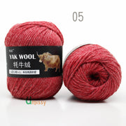 5pcs Yak Wool Yarn for Knitting Fine Worsted Blended Crochet Yarn Knitting Sweater Scarf Chunky Yarn