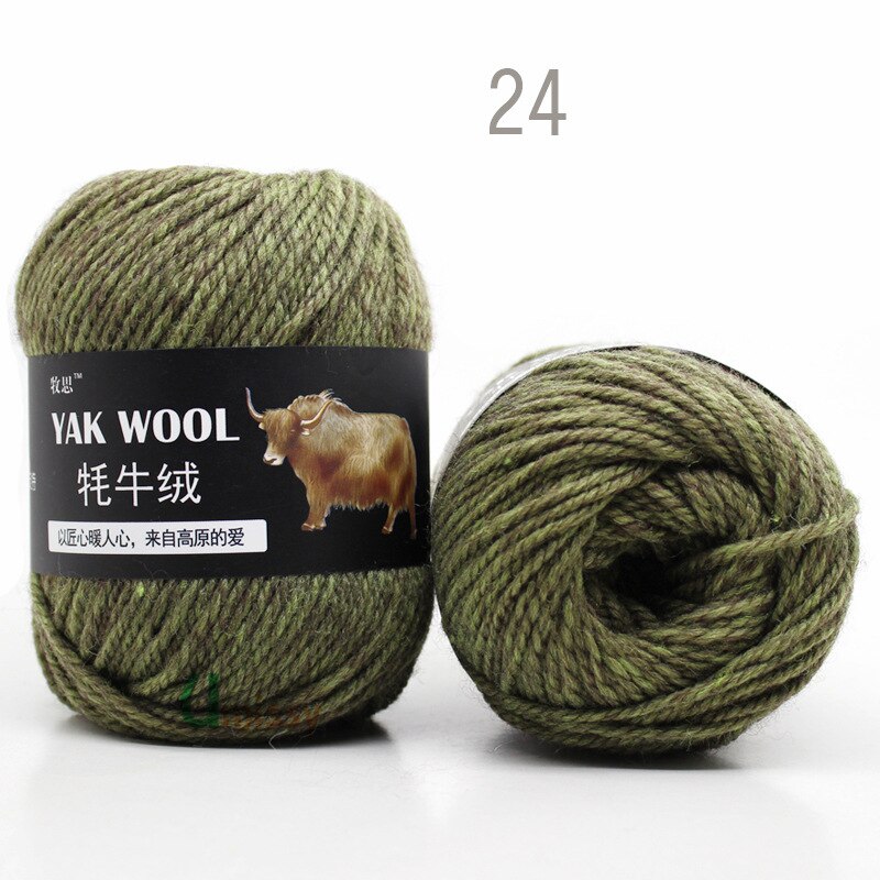 5pcs Yak Wool Yarn for Knitting Fine Worsted Blended Crochet Yarn Knitting Sweater Scarf Chunky Yarn