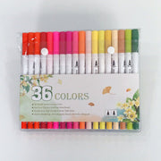 60 Pcs Colour Pens Marker, Dual Tip Brush Pens Art Markers Fineliner WaterColor Drawing Pens for Adult Colouring Books,Sketching