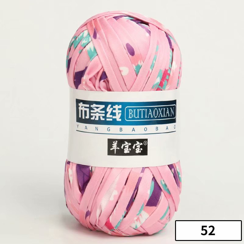 1pc 100g Thick Yarn Soft Colored Cloth Yarn for Hand Knitting Woven Bag Carpet DIY Hand-knitted Material