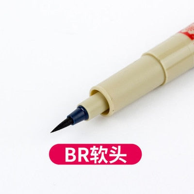 1 Piece Pigment Liner Pigma Pen Fine Line Sketching Markers Different Tip Black Fineliner StylographsDrawing Pens Copic Supplier