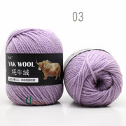 5pcs Yak Wool Yarn for Knitting Fine Worsted Blended Crochet Yarn Knitting Sweater Scarf Chunky Yarn
