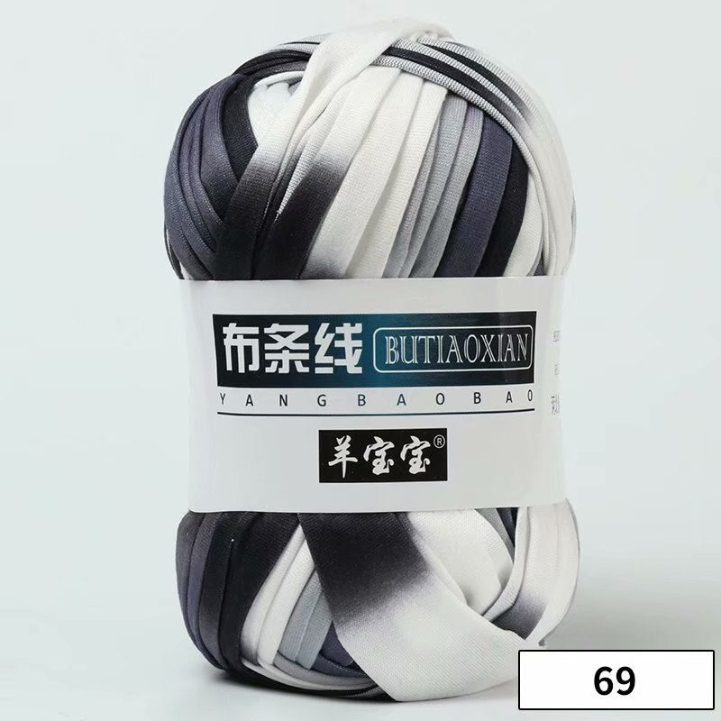 1pc 100g Thick Yarn Soft Colored Cloth Yarn for Hand Knitting Woven Bag Carpet DIY Hand-knitted Material