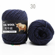 5pcs Yak Wool Yarn for Knitting Fine Worsted Blended Crochet Yarn Knitting Sweater Scarf Chunky Yarn