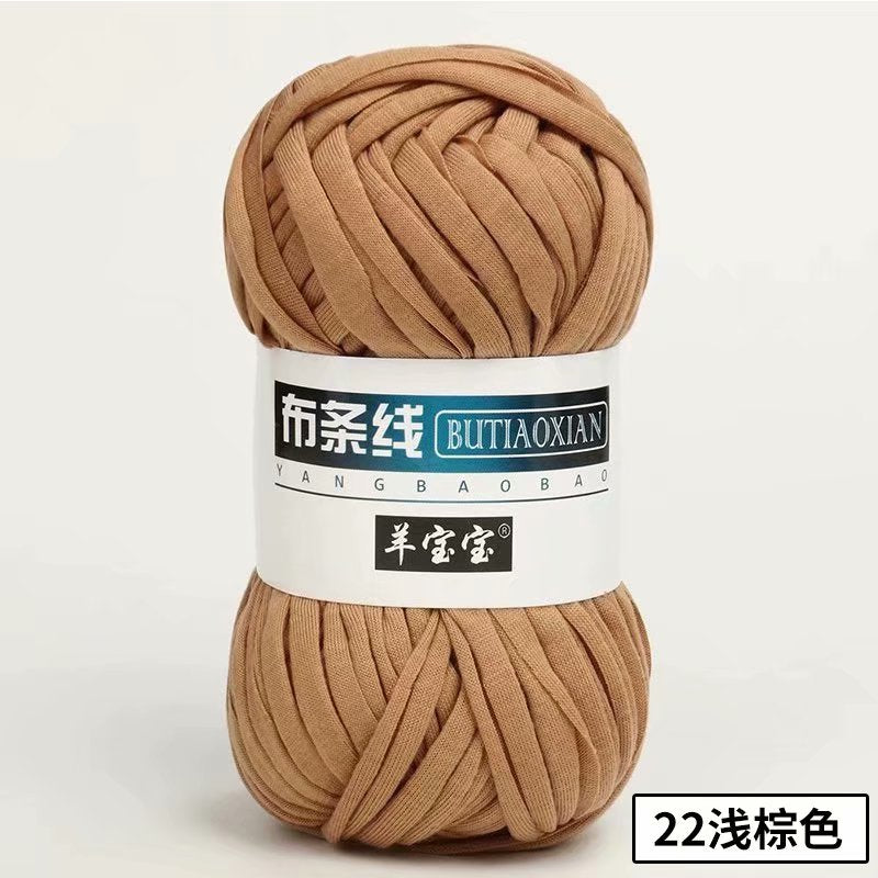1pc 100g Thick Yarn Soft Colored Cloth Yarn for Hand Knitting Woven Bag Carpet DIY Hand-knitted Material