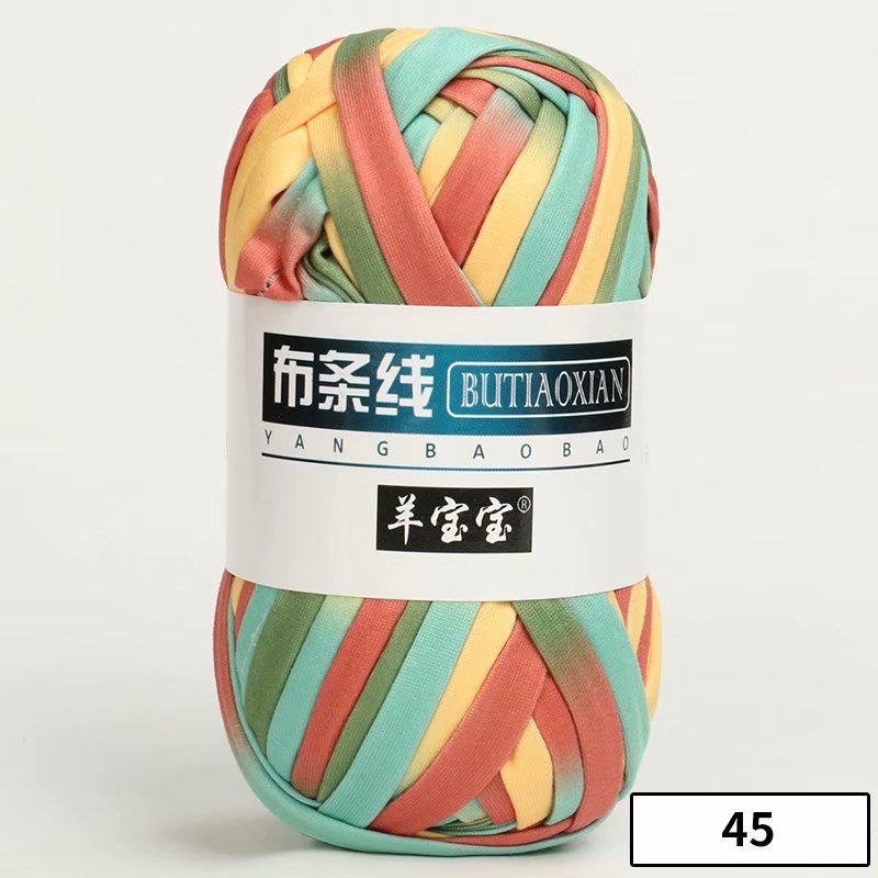 1pc 100g Thick Yarn Soft Colored Cloth Yarn for Hand Knitting Woven Bag Carpet DIY Hand-knitted Material