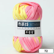 1pc 100g Thick Yarn Soft Colored Cloth Yarn for Hand Knitting Woven Bag Carpet DIY Hand-knitted Material