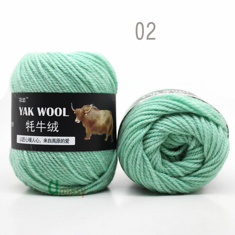 5pcs Yak Wool Yarn for Knitting Fine Worsted Blended Crochet Yarn Knitting Sweater Scarf Chunky Yarn
