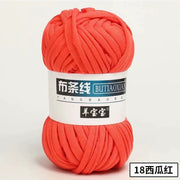 1pc 100g Thick Yarn Soft Colored Cloth Yarn for Hand Knitting Woven Bag Carpet DIY Hand-knitted Material