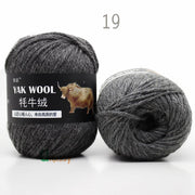 5pcs Yak Wool Yarn for Knitting Fine Worsted Blended Crochet Yarn Knitting Sweater Scarf Chunky Yarn