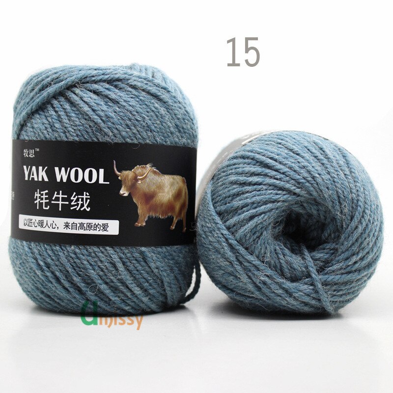 5pcs Yak Wool Yarn for Knitting Fine Worsted Blended Crochet Yarn Knitting Sweater Scarf Chunky Yarn