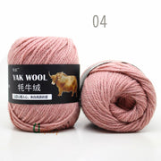 5pcs Yak Wool Yarn for Knitting Fine Worsted Blended Crochet Yarn Knitting Sweater Scarf Chunky Yarn