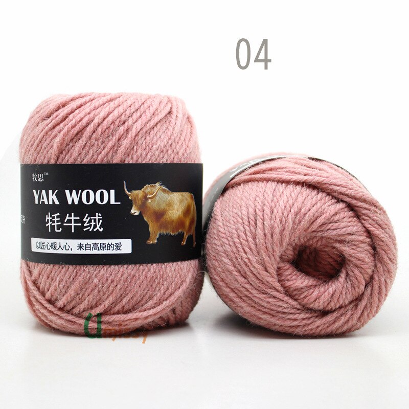 5pcs Yak Wool Yarn for Knitting Fine Worsted Blended Crochet Yarn Knitting Sweater Scarf Chunky Yarn