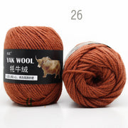 5pcs Yak Wool Yarn for Knitting Fine Worsted Blended Crochet Yarn Knitting Sweater Scarf Chunky Yarn