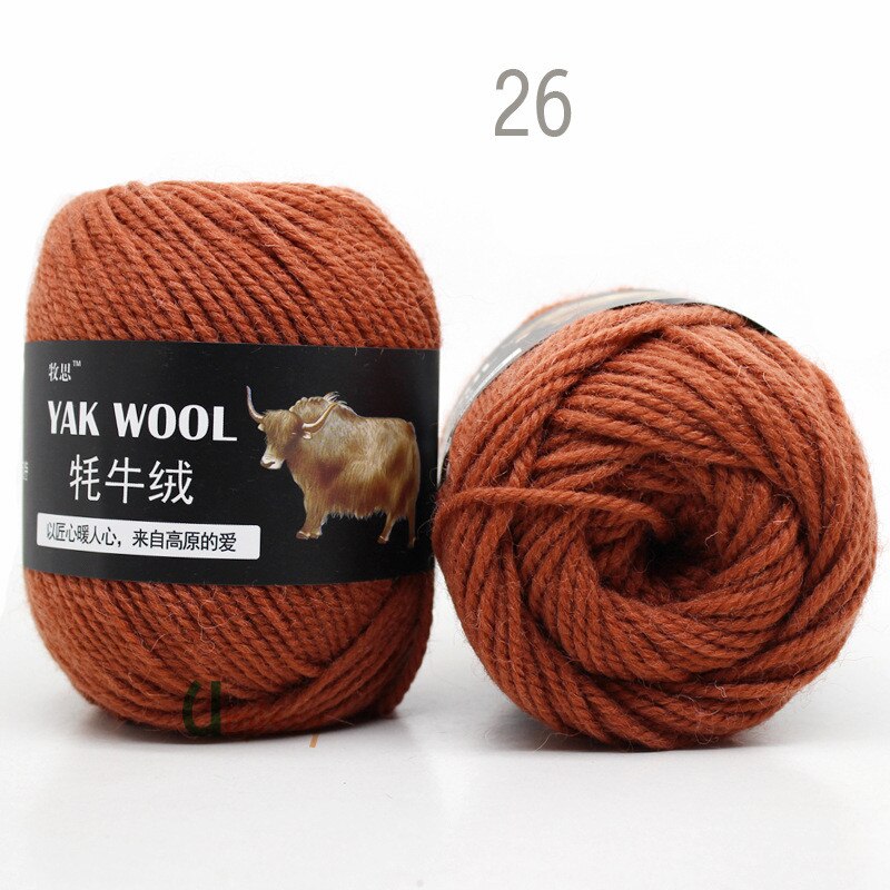 5pcs Yak Wool Yarn for Knitting Fine Worsted Blended Crochet Yarn Knitting Sweater Scarf Chunky Yarn