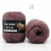 5pcs Yak Wool Yarn for Knitting Fine Worsted Blended Crochet Yarn Knitting Sweater Scarf Chunky Yarn