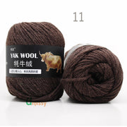5pcs Yak Wool Yarn for Knitting Fine Worsted Blended Crochet Yarn Knitting Sweater Scarf Chunky Yarn