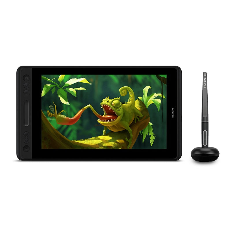 HUION KAMVAS Pro 12 Digital Graphic Tablet Battery-Free Pen Display Drawing Tablet Monitor with Tilt Function AG Glass Touch Bar