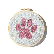 Punch Needle Embroidery Kit with Yarn for Beginners Easy Embroidery DIY Needlework Wool Work Home Decor Custom Embroidery