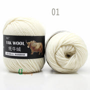 5pcs Yak Wool Yarn for Knitting Fine Worsted Blended Crochet Yarn Knitting Sweater Scarf Chunky Yarn