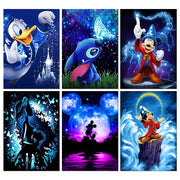 Disney Diamond Painting Cartoon Moon Princess Mosaic Embroidery Diamond Puzzle DIY Rhinestone Children&#39;s Room Decoration Gift