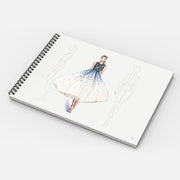 A4 Clothing Designer Dotted Line Human Body Painting Notebook Design Professional Women&#39;s Men&#39;s Clothing Sketch Book 50 sheets
