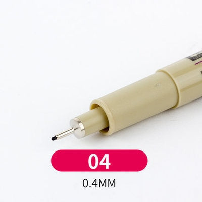 1 Piece Pigment Liner Pigma Pen Fine Line Sketching Markers Different Tip Black Fineliner StylographsDrawing Pens Copic Supplier