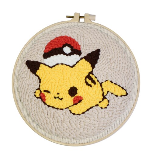 Punch Needle Embroidery Kit with Yarn for Beginners Easy Embroidery DIY Needlework Wool Work Home Decor Custom Embroidery