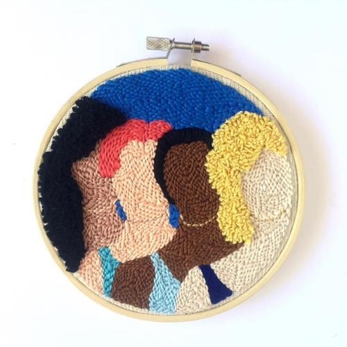 Punch Needle Embroidery Kit with Yarn for Beginners Easy Embroidery DIY Needlework Wool Work Home Decor Custom Embroidery
