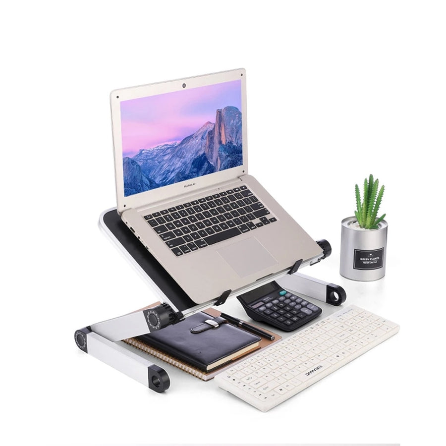 360 Degree Adjustable Computer Table Adjustable Ergonomic Laptop Stand Laptop Desk for Bed Living Room Book Stand