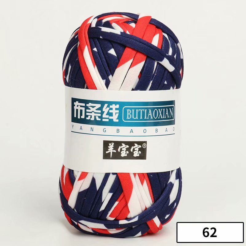 1pc 100g Thick Yarn Soft Colored Cloth Yarn for Hand Knitting Woven Bag Carpet DIY Hand-knitted Material