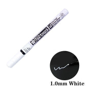 Silver Gold Permanent Metallic Marker Pens 0.7/1.0/2.0mm Student Sketch Graffiti Art Markers Hook Liner Pen Japanese Stationery