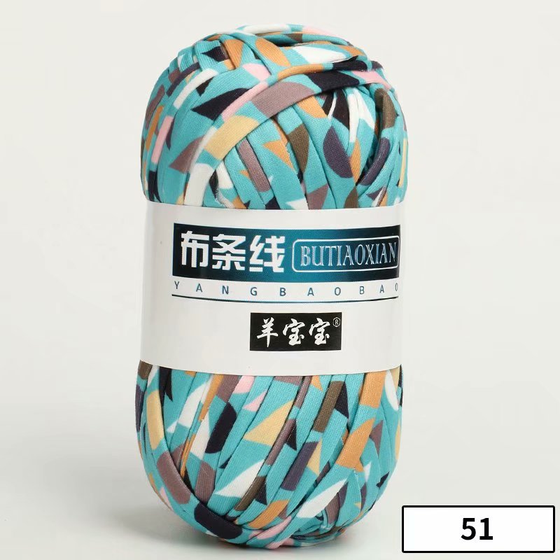 1pc 100g Thick Yarn Soft Colored Cloth Yarn for Hand Knitting Woven Bag Carpet DIY Hand-knitted Material