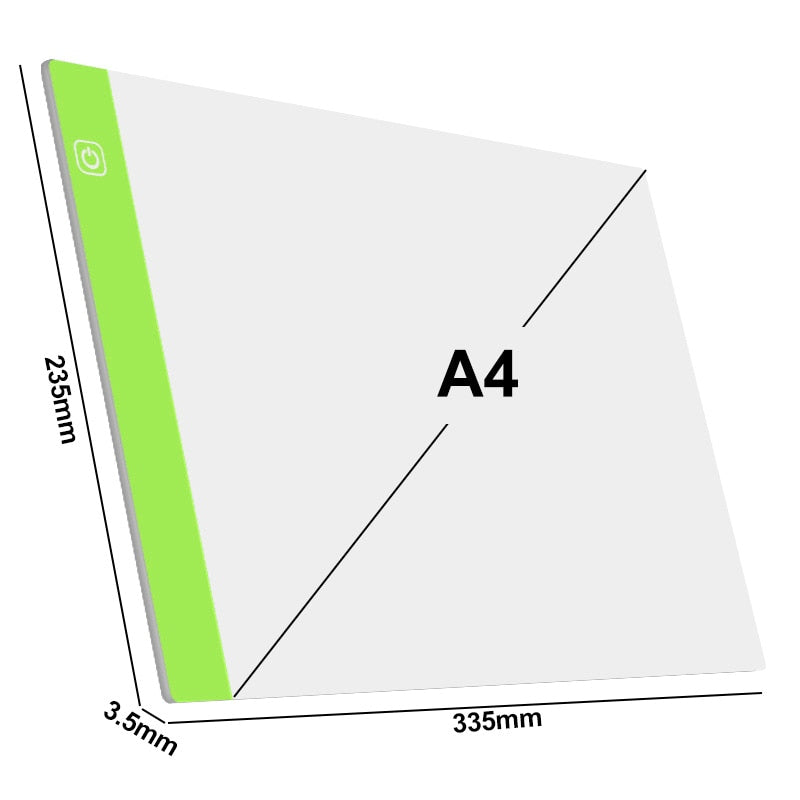 Elice A4 LED Light Pad for Diamond Painting, USB Powered Light Board Digital Graphics Tablet for Drawing Pad Art Painting board