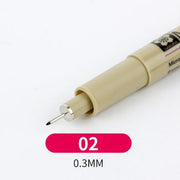 1 Piece Pigment Liner Pigma Pen Fine Line Sketching Markers Different Tip Black Fineliner StylographsDrawing Pens Copic Supplier