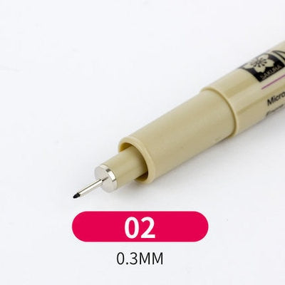 1 Piece Pigment Liner Pigma Pen Fine Line Sketching Markers Different Tip Black Fineliner StylographsDrawing Pens Copic Supplier