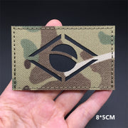 3D Tactical Badge Military Patches for Clothing Blood Type US Army Stripes on Clothes Backpack Applique Spain Flag Embroidered