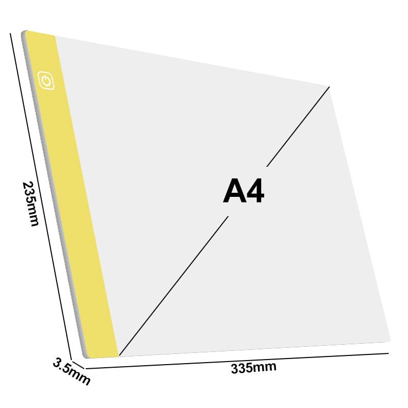 Elice A4 LED Light Pad for Diamond Painting, USB Powered Light Board Digital Graphics Tablet for Drawing Pad Art Painting board
