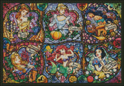 Embroidery Counted Cross Stitch Kits Needlework - Crafts 14 ct Color DIY Arts Handmade Decor - Six Princesses